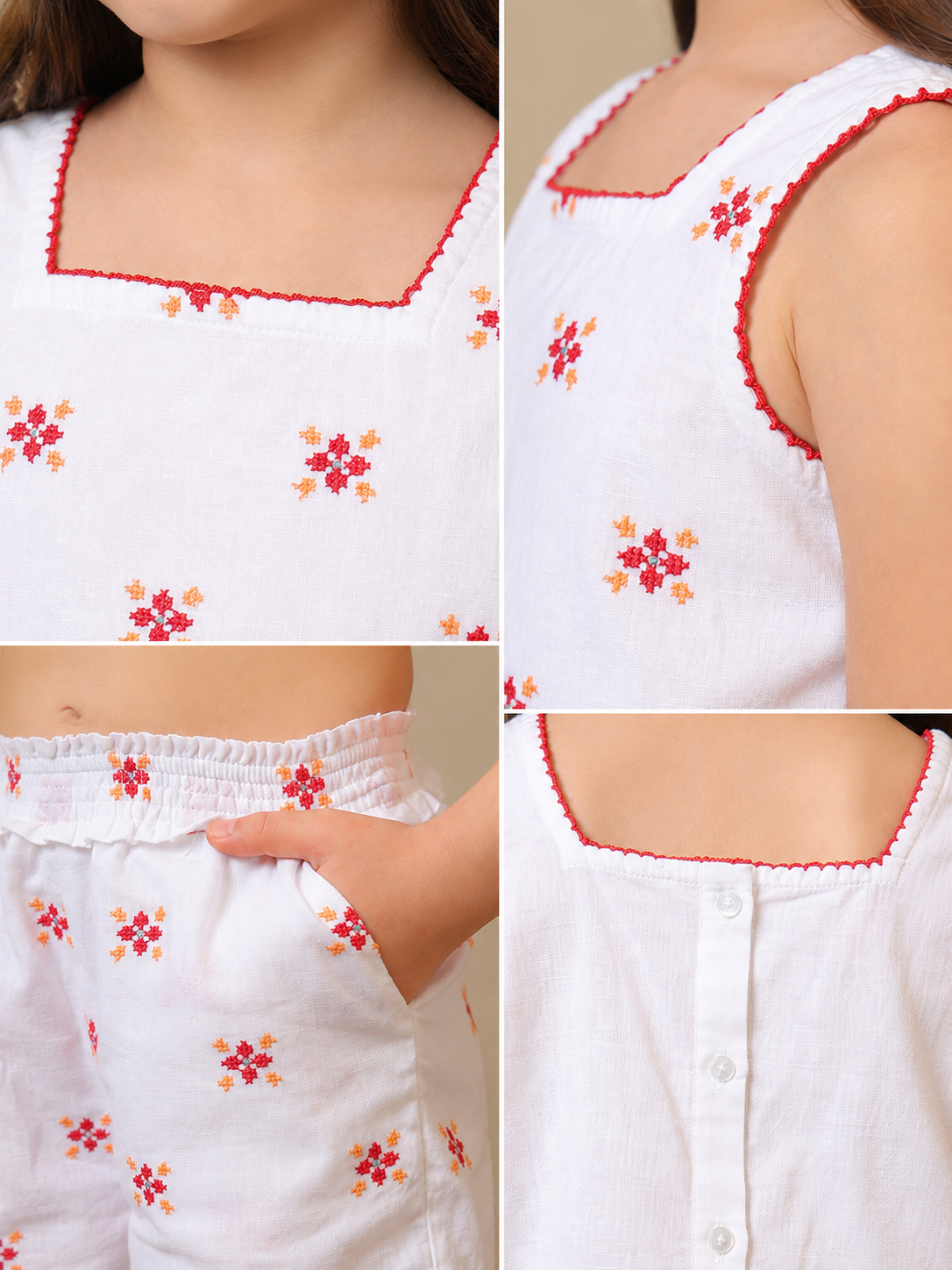 Girls Sleeveless Co-Ord Set