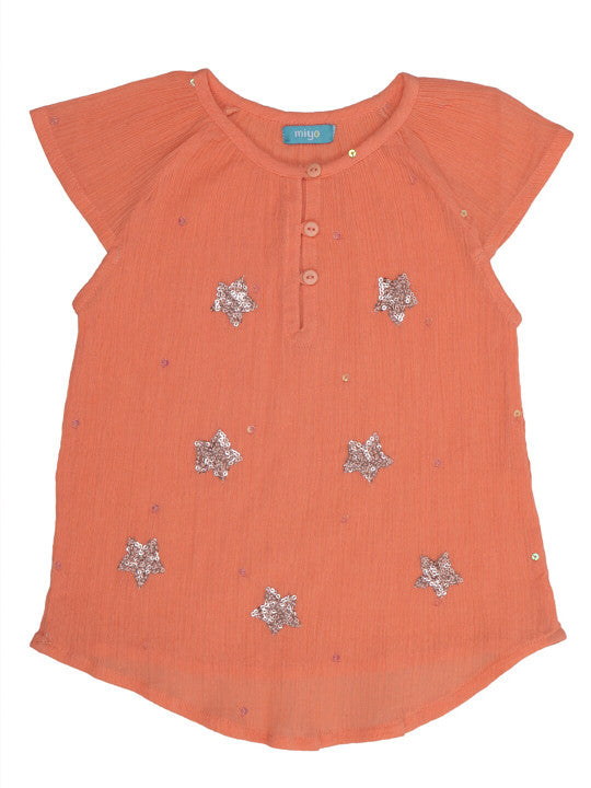Girls Embellished Casual Top