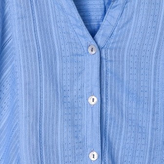 Girls Textured Blue Top