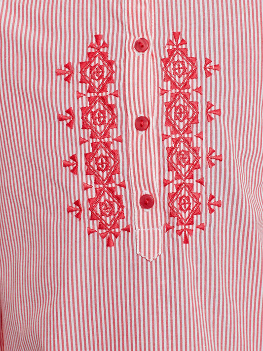 Girls Embroidered Pink Top