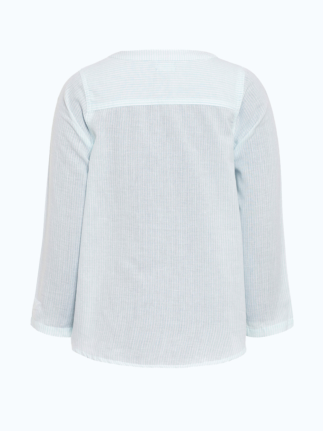 Girls White Embroidered Casual Shirt