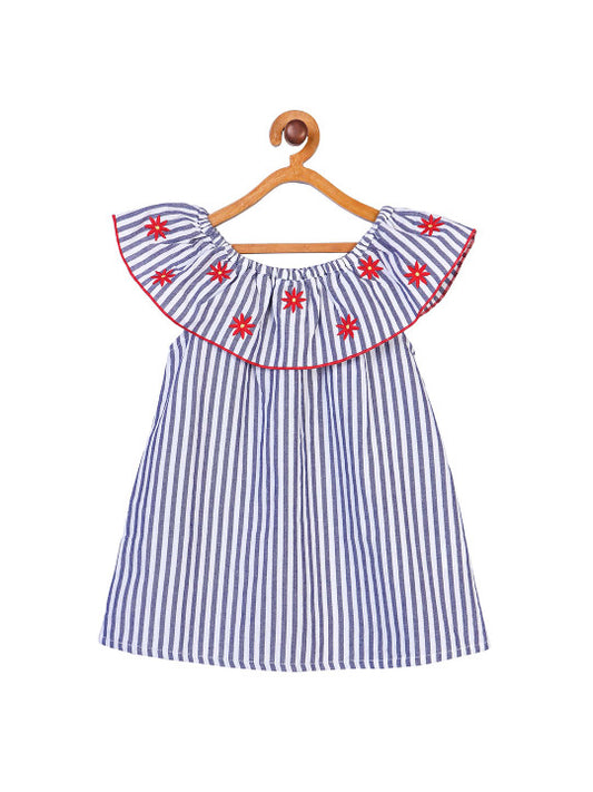 Girls Floral Embroidered Casual Top