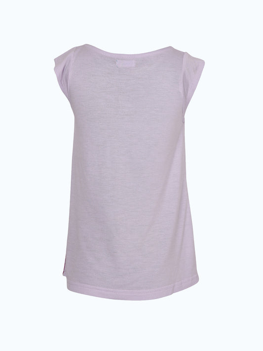Girls Bird & Butterfly Print Casual Top
