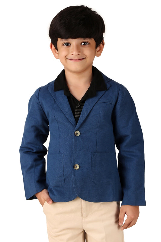 Boys Blue Casual Blazer Jacket
