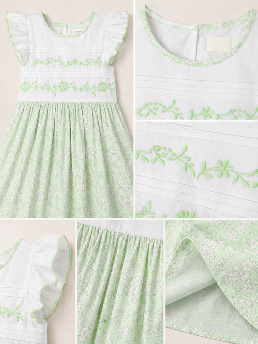 Girls Floral Flare Dress