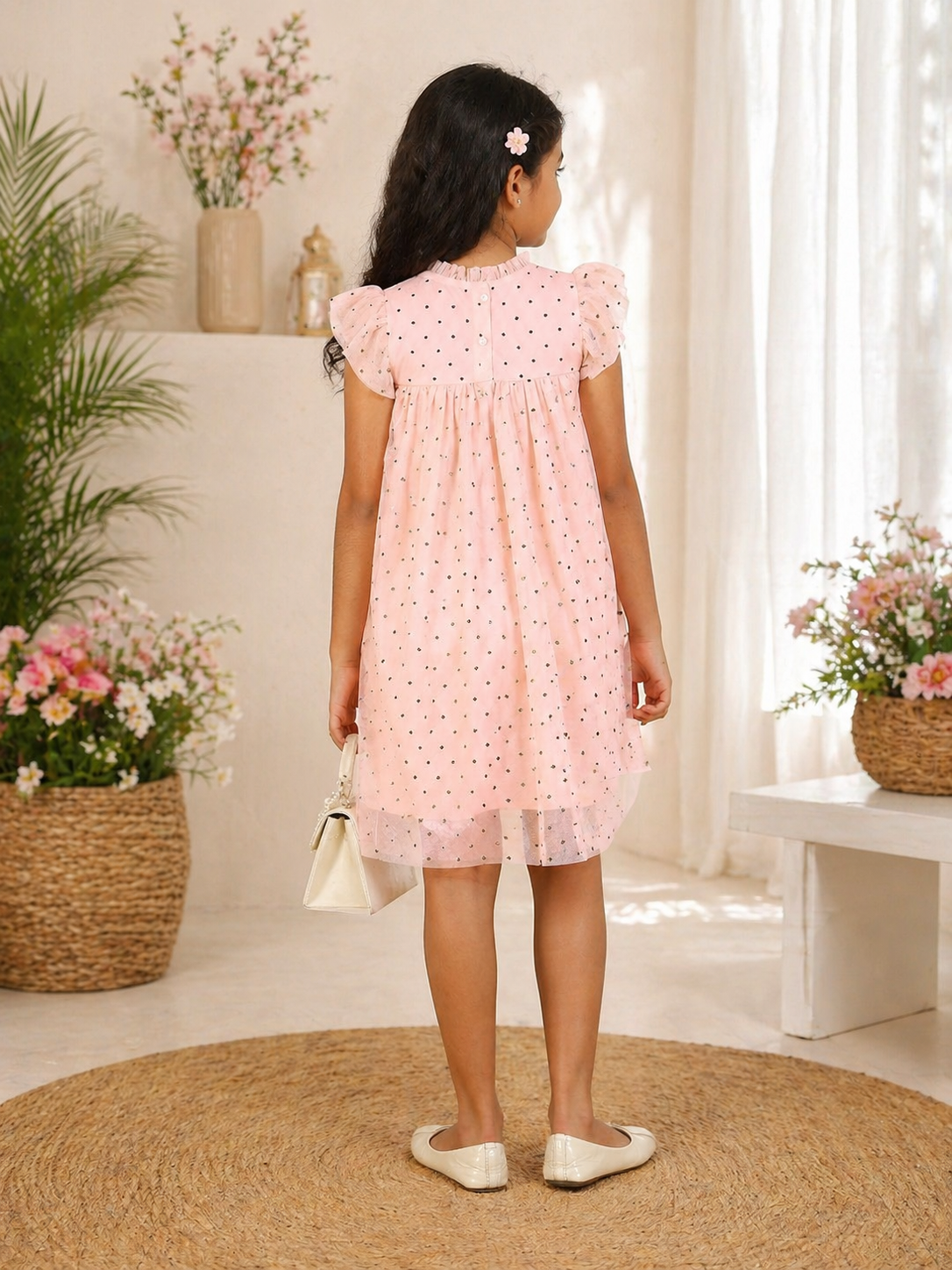 Girls Smocked Layered Dress