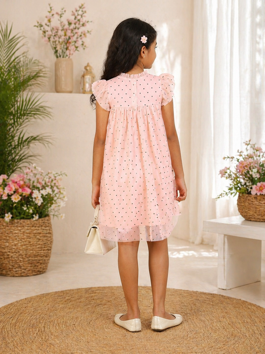 Girls Smocked Layered Dress