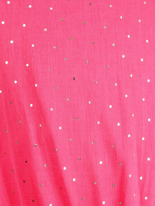 Girls Pink Flared Dress