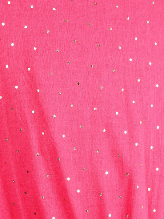 Girls Pink Flared Dress