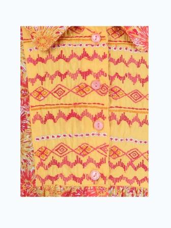 Girls Ethnic Printed Fit & Flare Dress