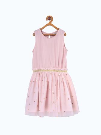 Girls Embellished Fit & Flare Dress