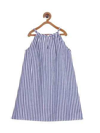 Girls Embroidered Sleeveless Dress