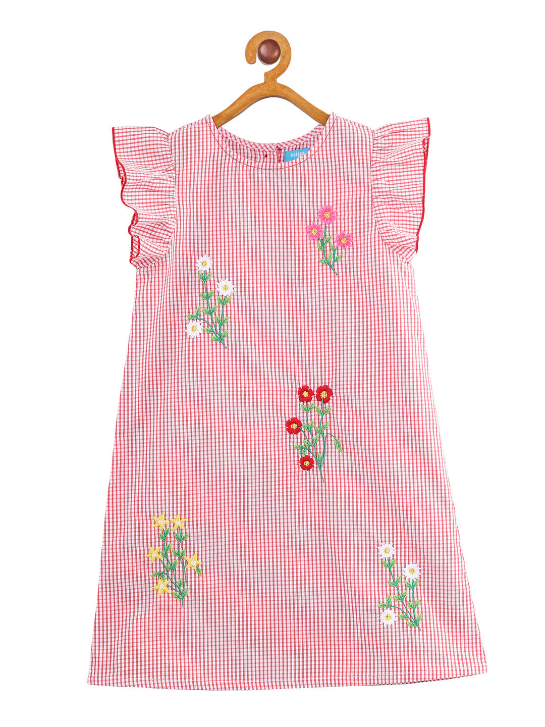 Girls Embroidered A-Line Dress