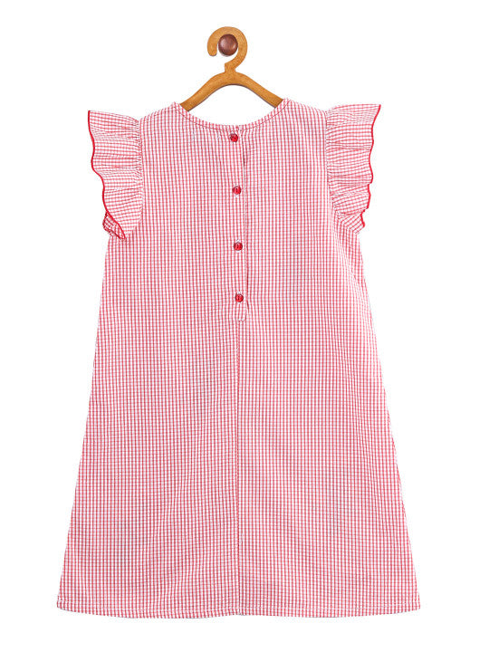 Girls Embroidered A-Line Dress