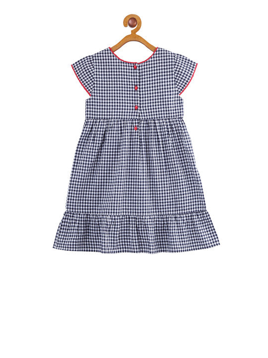 Girls Embroidered Flared Dress
