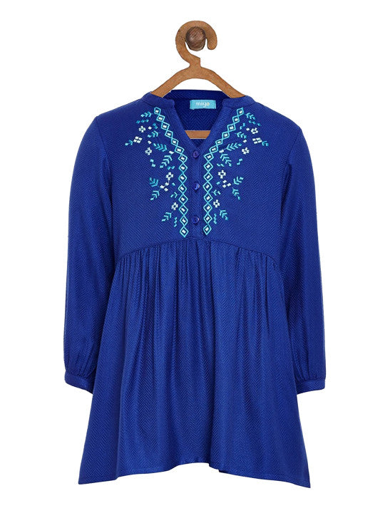 Girls Embroidered Ethnic Dress