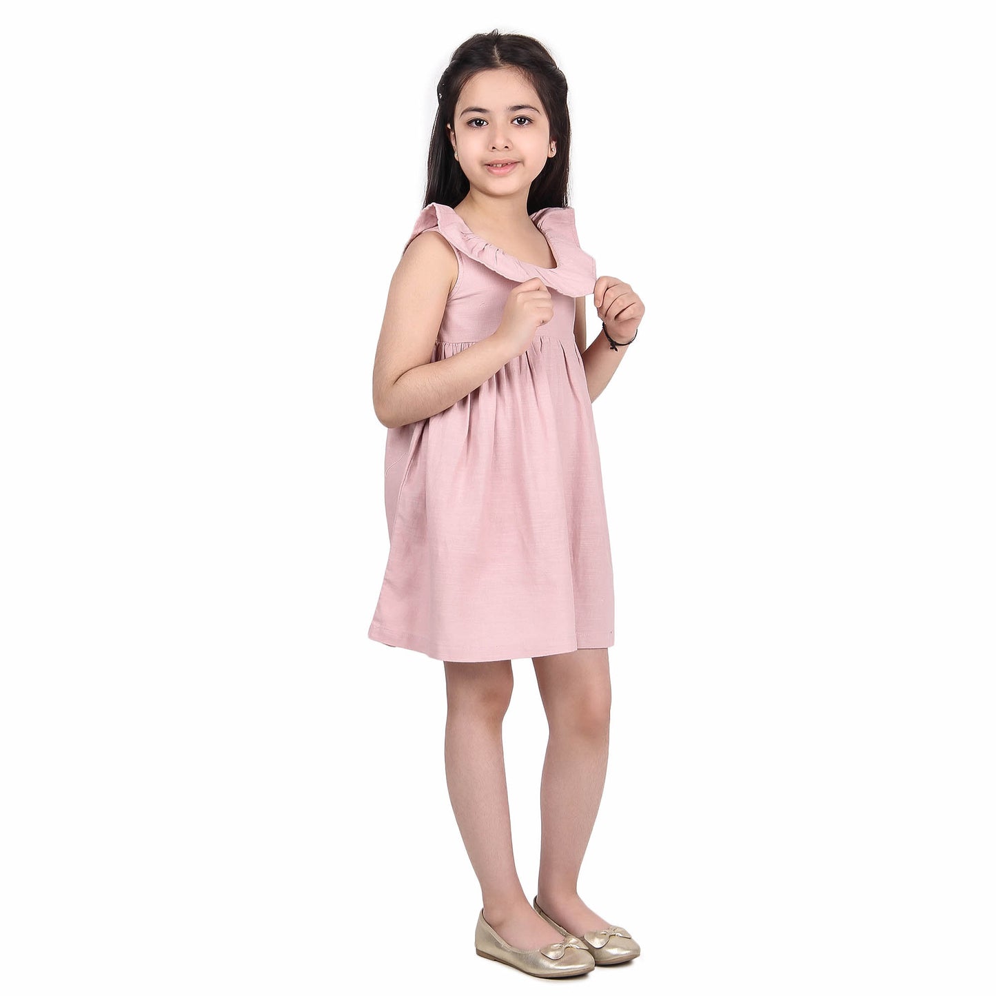 Girls Sleeveless A-Line Dress