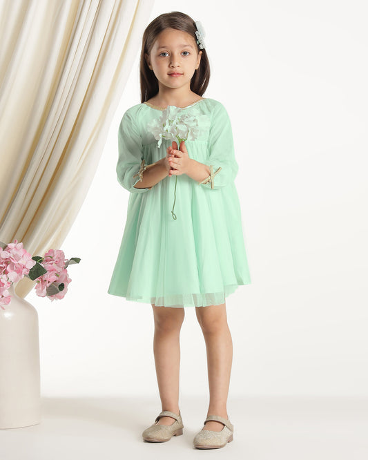 Girls Mint Green Dress