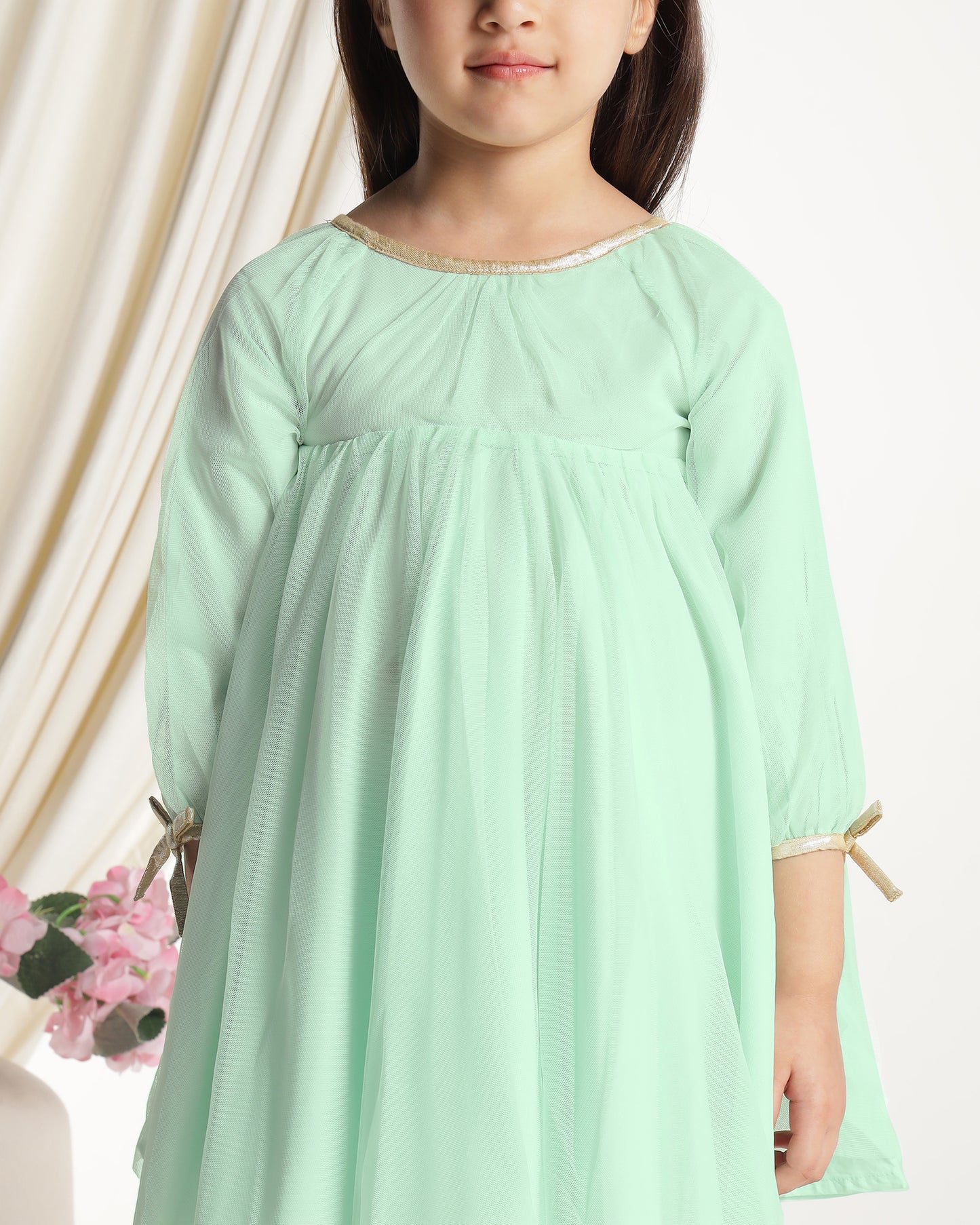 Girls Mint Green Dress