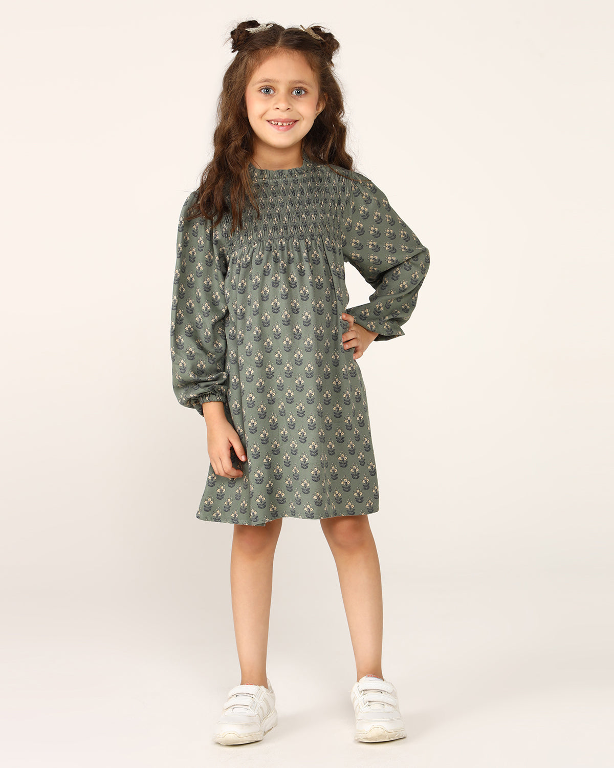 Girls Smocked Shift Dress