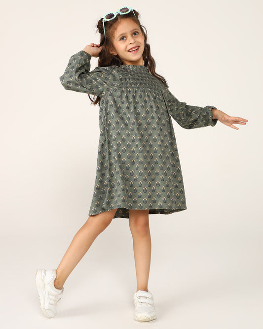 Girls Smocked Shift Dress