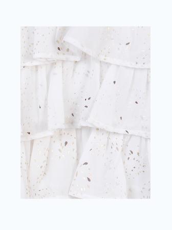 Girls Layered Ruffle Embellished Dress