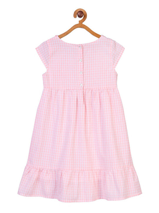 Girls Embroidered Fit & Flare Dress