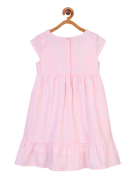 Girls Embroidered Fit & Flare Dress