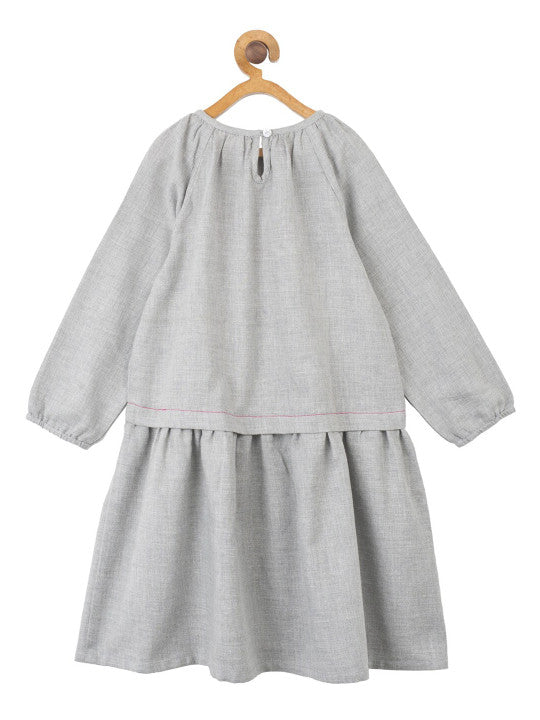 Girls Embroidered Tiered Dress