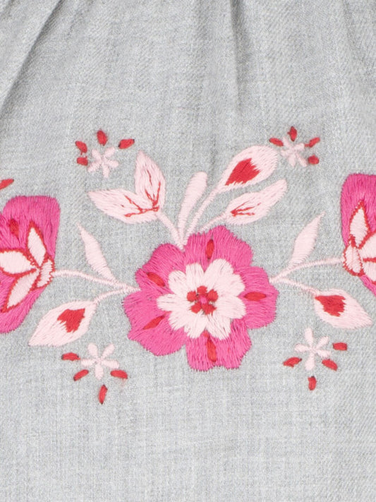 Girls Embroidered Tiered Dress