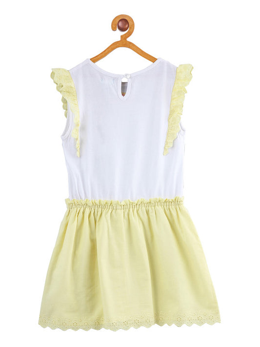 Girls Floral Embroidered Fit & Flare Dress