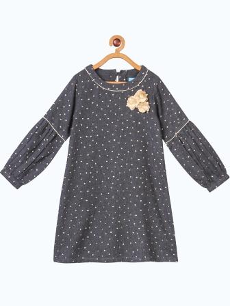 Girls Polka Dot A-Line Dress
