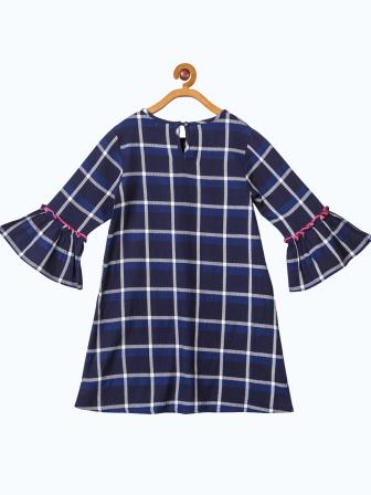 Girls Embroidered Bell Sleeve Dress