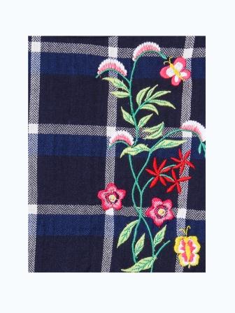 Girls Embroidered Bell Sleeve Dress