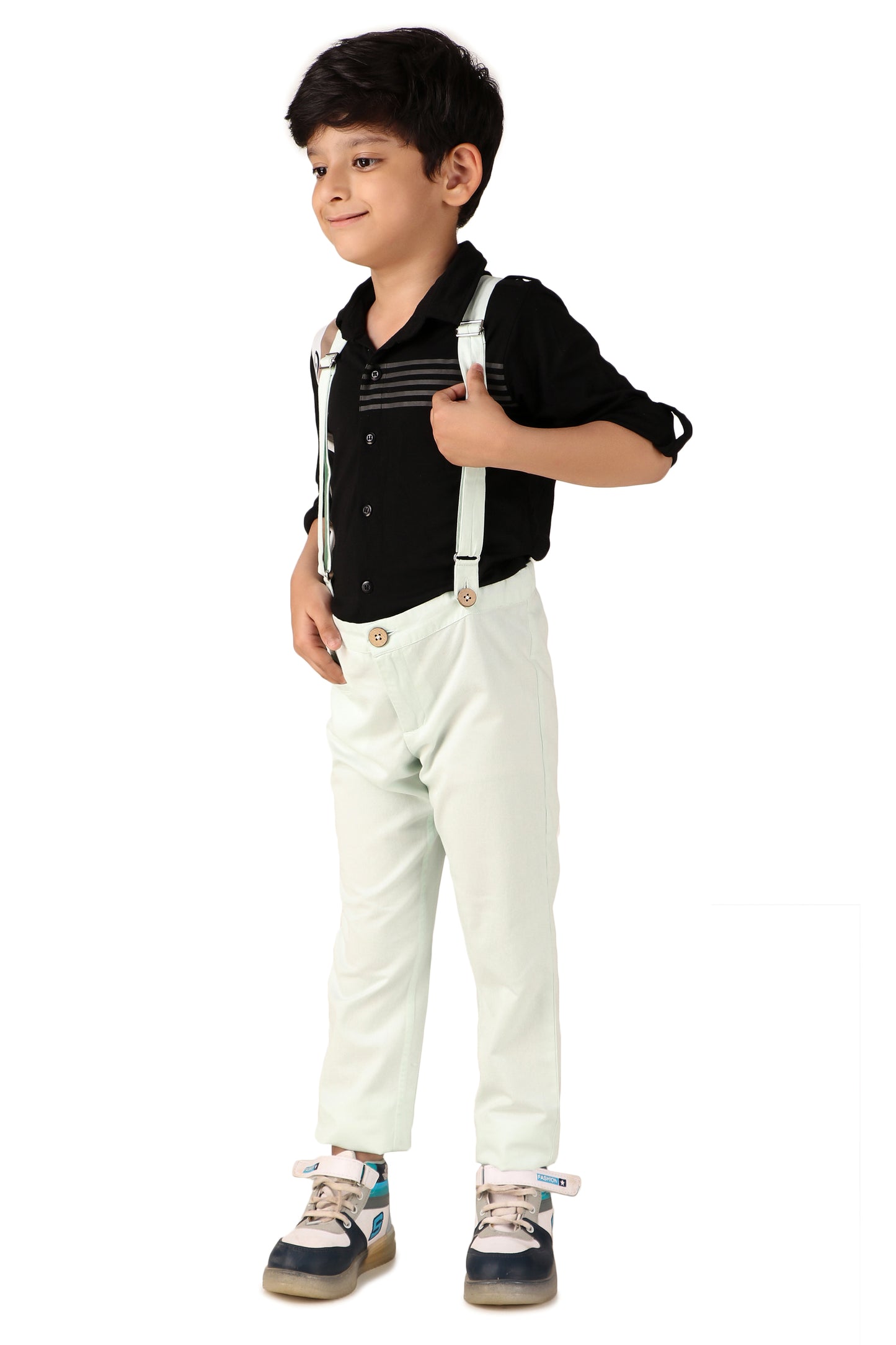 Boys Classic Suspender Casual Trousers