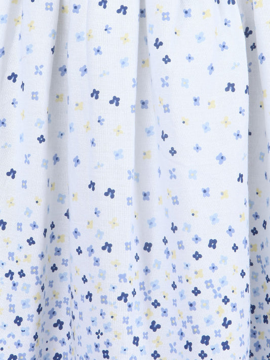 Girls Floral Printed Flared Casual Mini Skirt