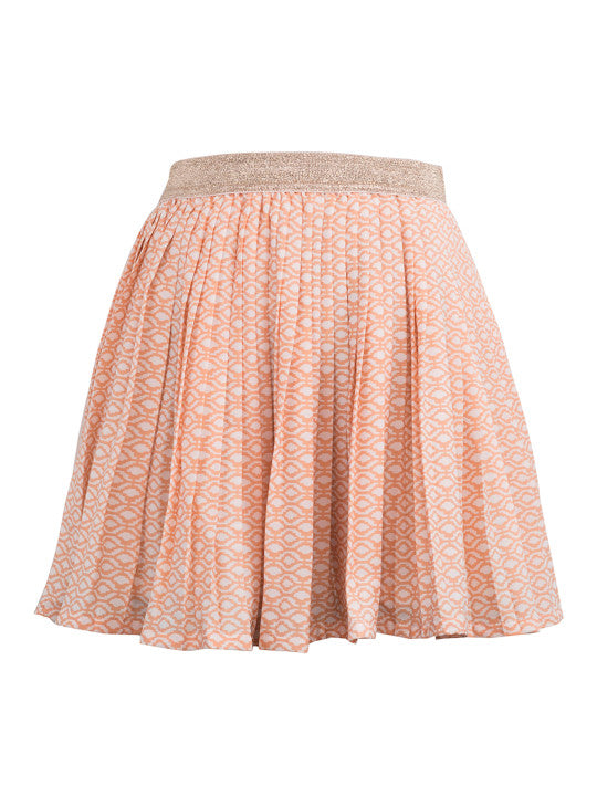 Girls Printed Flared Skirt