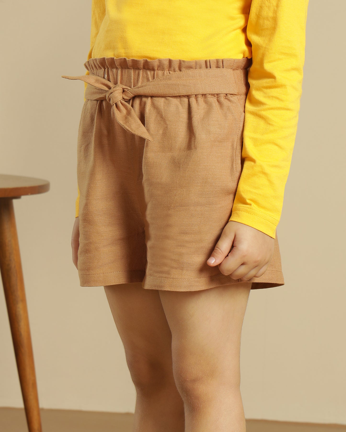 Girls Brown Casual Shorts