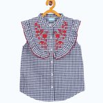 Miyo Blue Color Blouse for kids