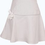 Silver Cotton & Linen Skirt